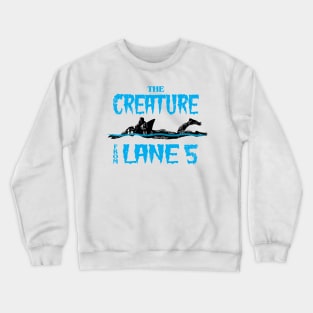 Creature From Lane 5 Swimming Crewneck Sweatshirt